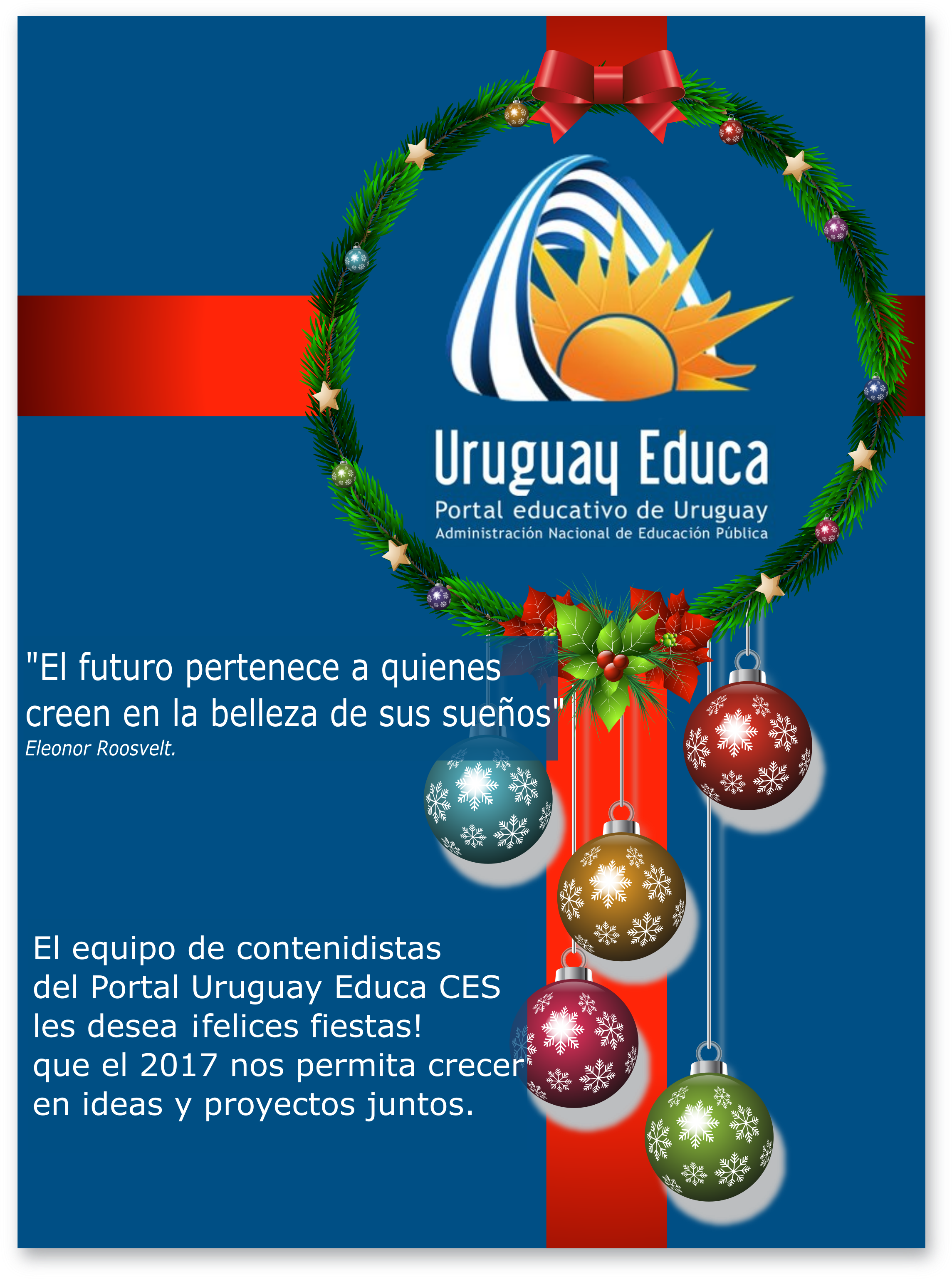 ¡felices Fiestas De Marolyn Regueiro - Uruguay Educa (3333x3333), Png Download