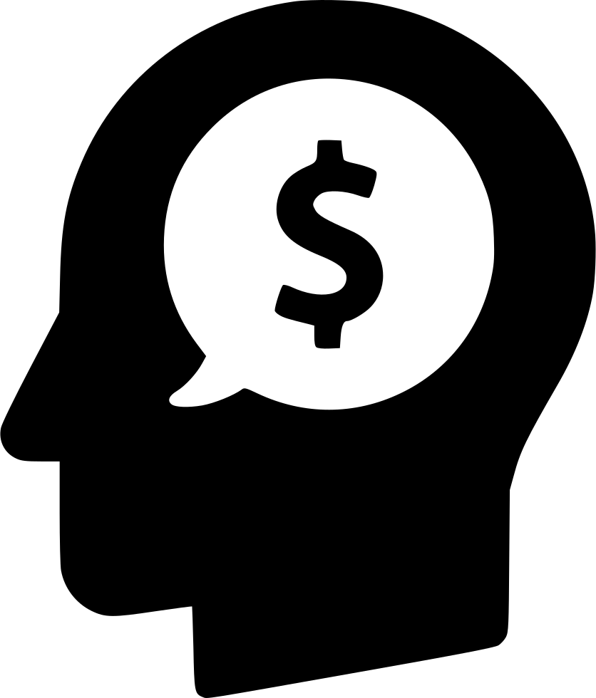 Money Head Finance Dollar Idea Opportunity Comments - Money Head Icon Png (836x980), Png Download