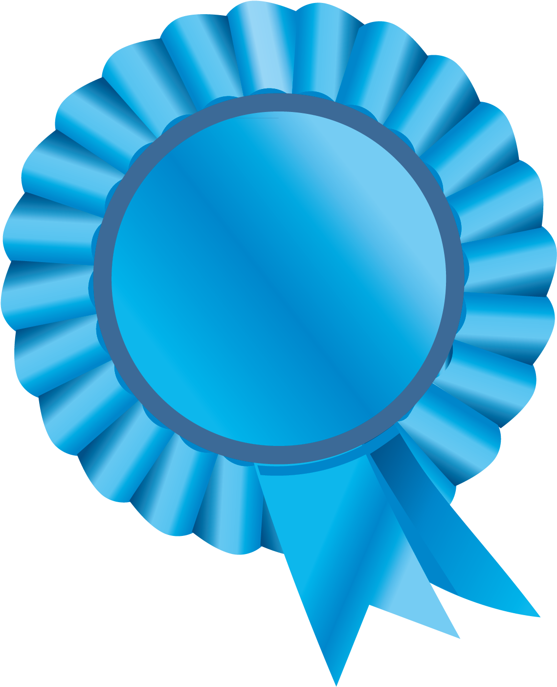 First Place Blue Ribbon Clipart Valentine Gift Ideas - Ribbon Vector (1316x1473), Png Download