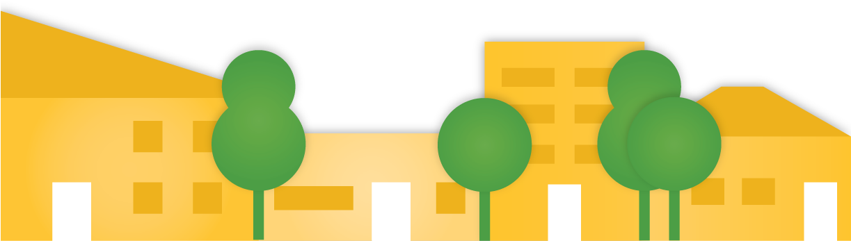 Logo With Village Image - Graphic Design (1222x353), Png Download