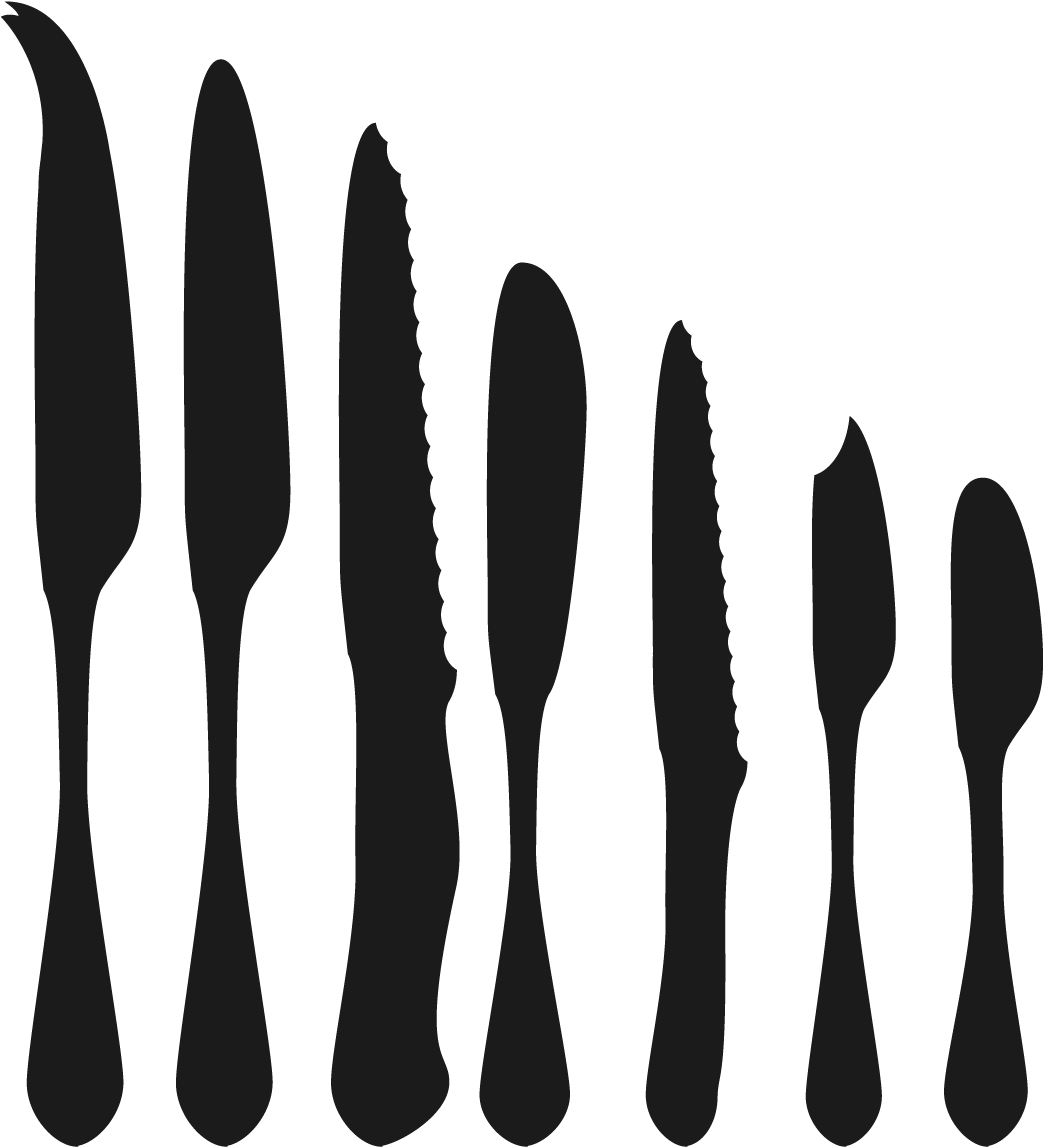 Cuchillos - Tipos De Cubiertos Cuchillos (1250x1250), Png Download