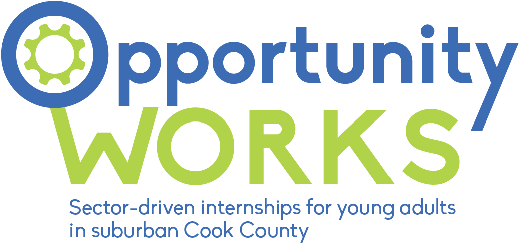 Opportunity Works Logo-04 - Circle (1317x927), Png Download
