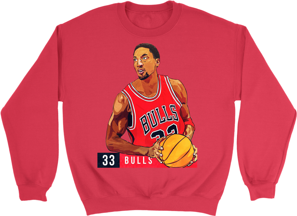 Retro Scottie Pippen Sweatshirt - Funny Golden State Warriors Shirts (1024x1024), Png Download
