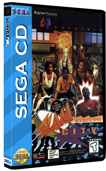 Slam City With Scottie Pippen - Slam City With Scottie Pippen (sega Cd)- (425x618), Png Download