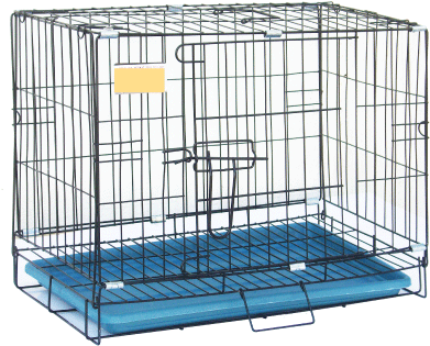 1 1/2' Wire Dog Cage Zulex - Dog Cage Png (425x425), Png Download