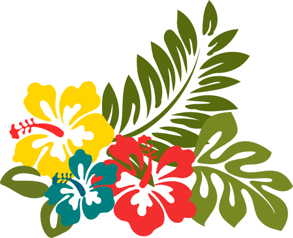Hibiscus Clip Art (600x487), Png Download