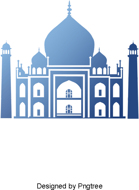 Mosque Silhouette, Islamic Architecture, Muslim, Religion - Taj Mahal Silhouette (800x800), Png Download