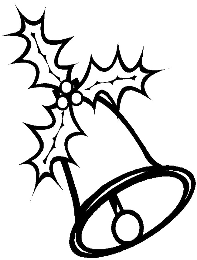 Christmas Bells Drawing At Getdrawings - Christmas Bell Clipart Black And White (649x856), Png Download