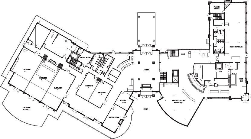 Nature Is The Focus Of The New Highland Lodge - Liberty Hotel Floor Plan (850x459), Png Download