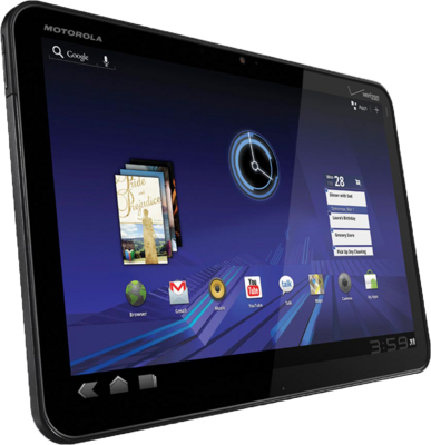 Android Tablet Png Motorola Xoom Android Tablet - Motorola Xoom Mz604 (387x400), Png Download