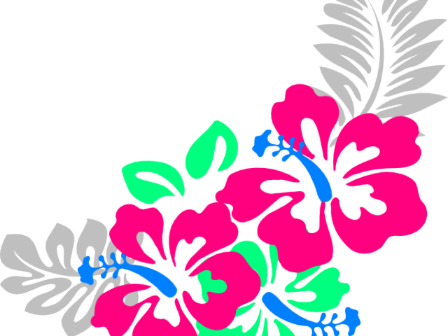 Hibiscus Clipart Corner - Hibiscus Clip Art (640x480), Png Download