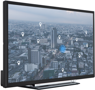 32" Toshiba Hd Ready Tv Perspective Thumbnail - Toshiba Smart Tv 32w3753dg (425x425), Png Download