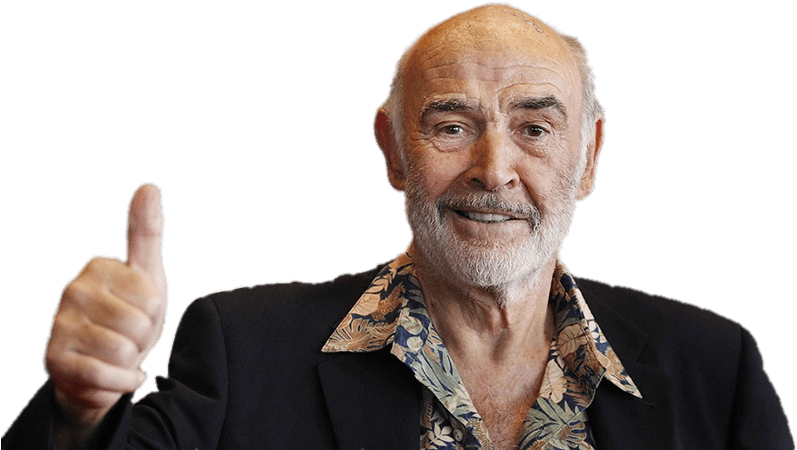 Sean Connery Thumbs Up - Sean Connery Bond News (810x456), Png Download