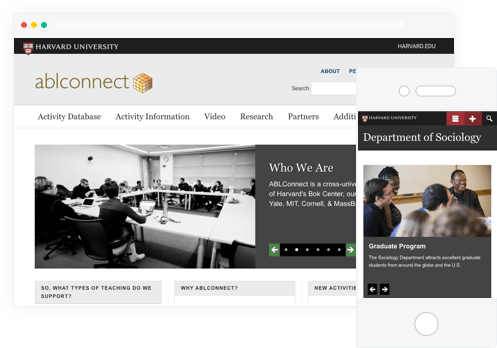 Creating Your Own Beautiful Harvard Website Is Easy - Template Openscholar (497x348), Png Download
