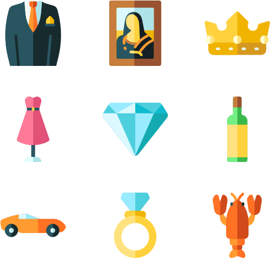 Luxury Shop - Glamour Icon (600x564), Png Download