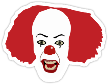 "pennywise The Clown From Stephen King's It" Stickers (375x360), Png Download