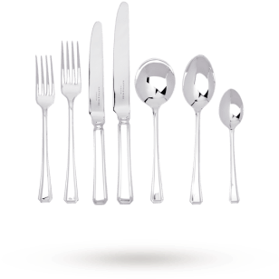 Mappin & Webb Silver Plated Harley 7 Place Setting - Dyrberg/kern (350x350), Png Download