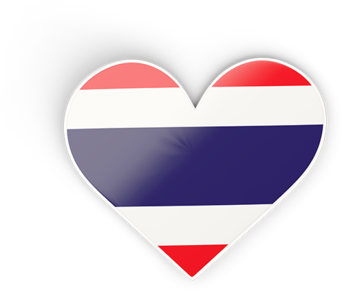 Illustration Of Flag Of Thailand - Thailand Flag Heart Png (640x480), Png Download