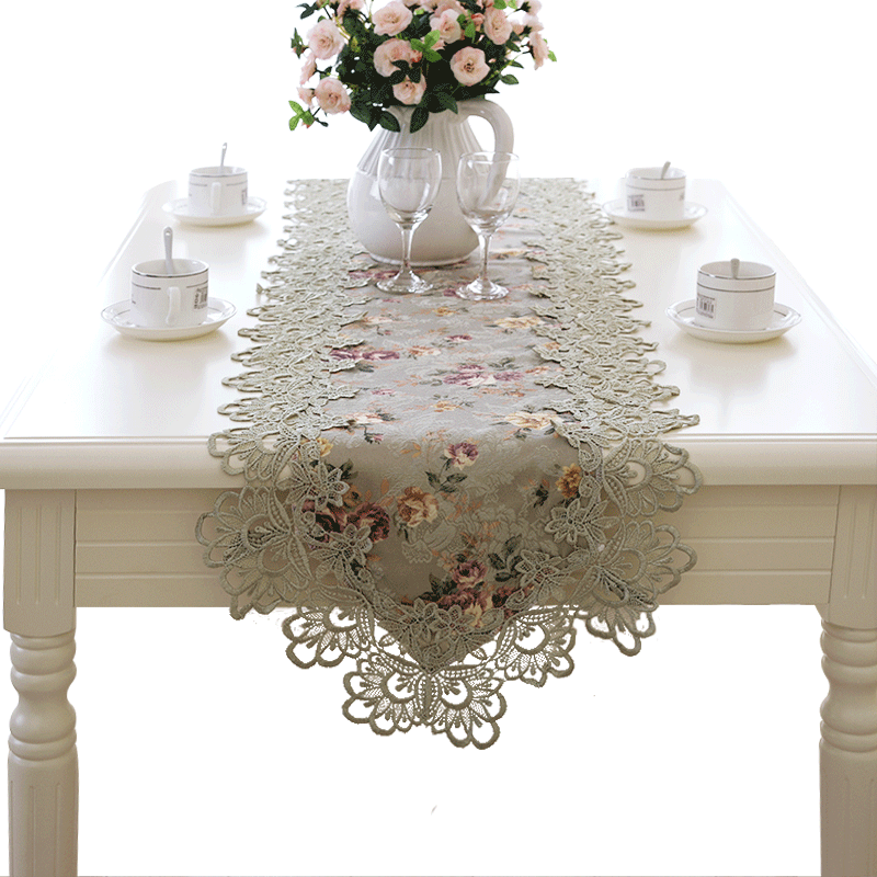 Thai Embroidered European Table Flag Lace Cloth Tv - Table Runners (800x800), Png Download