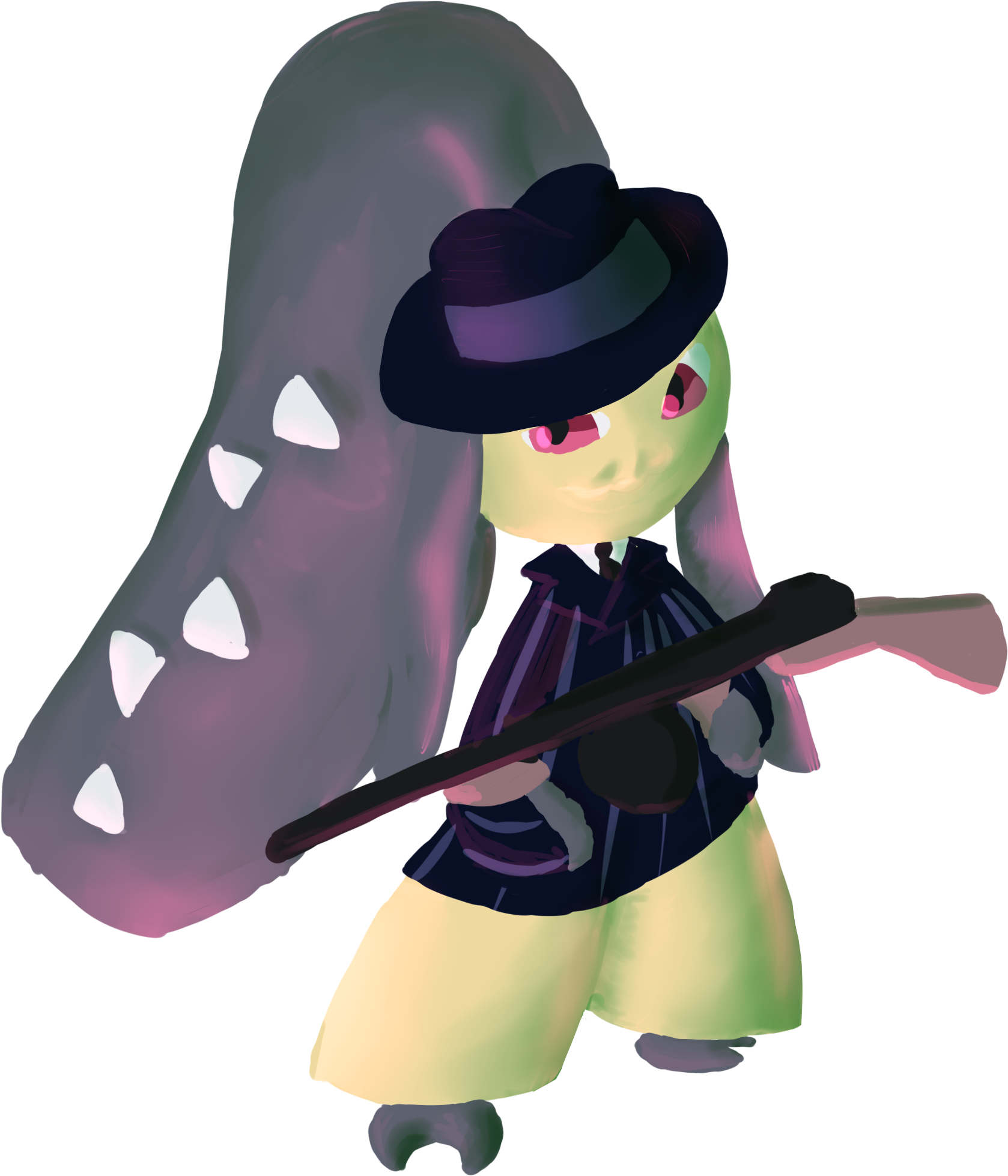 Gangsta Mawile - Cartoon (1840x2155), Png Download