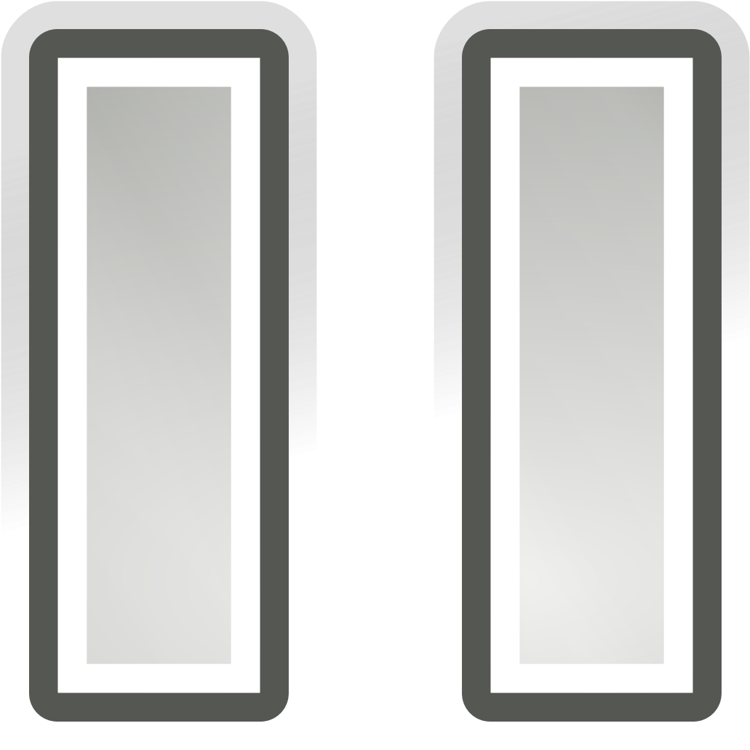2000px Gnome Media Playback Pause - Door (2000x2000), Png Download