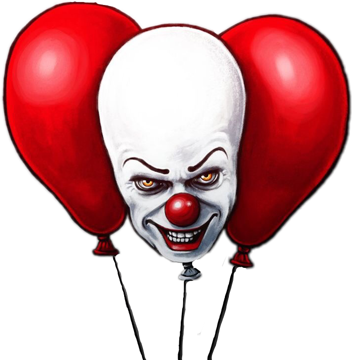 Clown Pennywise Ftestickers Freetoedit - Balão Do It A Coisa (709x727), Png Download
