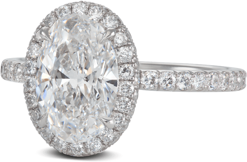 Ring Glamour Platinum Diamonds Halo Steven Kirsch - Pre-engagement Ring (1000x1000), Png Download