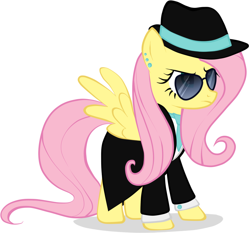 Souleevee99, Clothes, Earring, Fluttershy, Gangsta, - Mlp Mafia Fluttershy (1031x961), Png Download