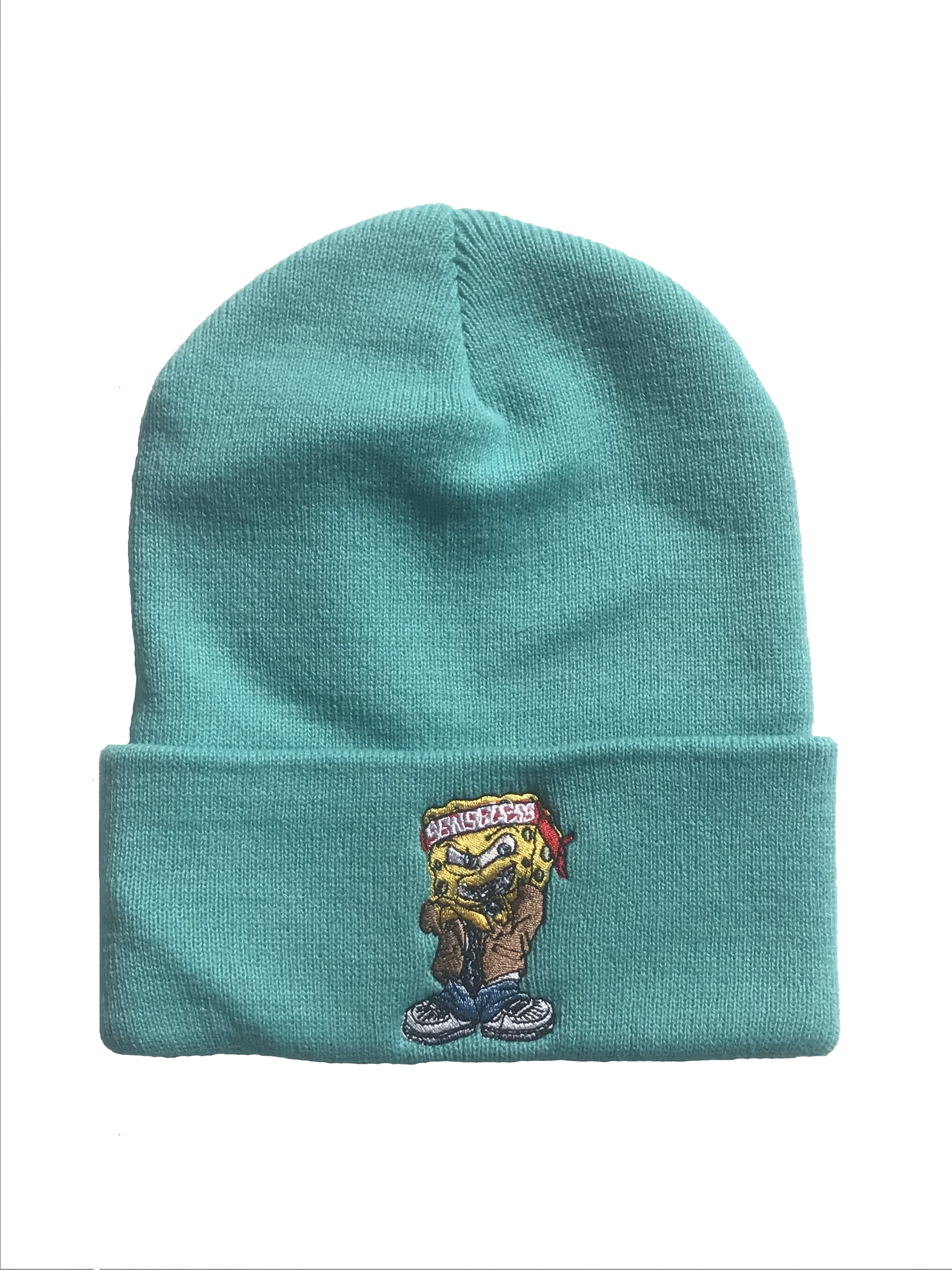 Image Of Baby Blue Gangsta Sponge Beanie - Beanie (3024x4032), Png Download