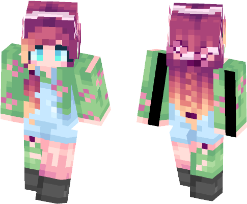 Female Minecraft Skins - Fictional Character (584x497), Png Download