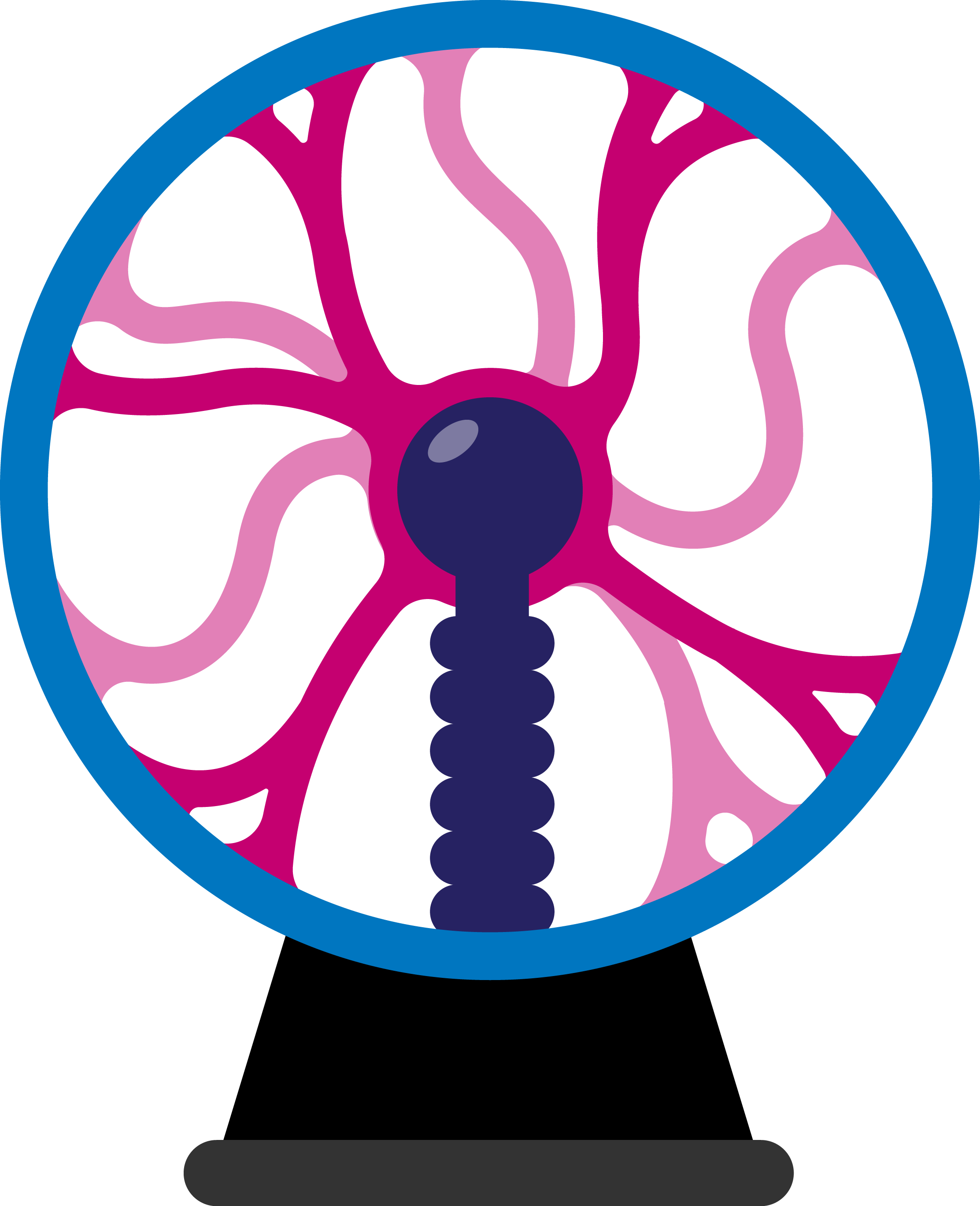 Plasma Ball - Plasma Ball Vector (2225x2738), Png Download