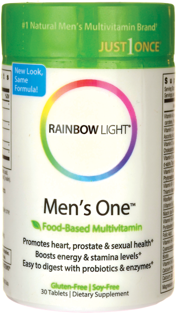 Rainbow Light Mens One Food Based Multivitamin 30 Tabs - Gymnastic Rings For Full Body Strength And Crossfit (650x650), Png Download