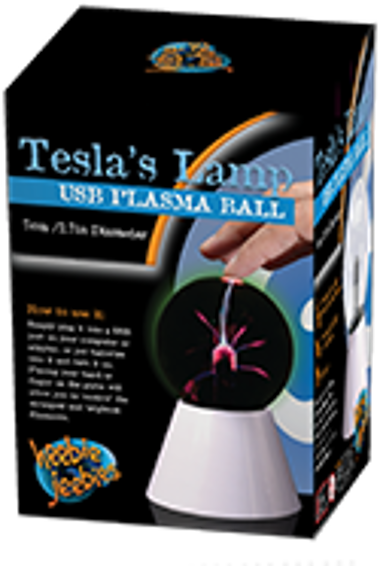Teslas Lamp Usb Plasma Ball - Plasma Globe (529x600), Png Download