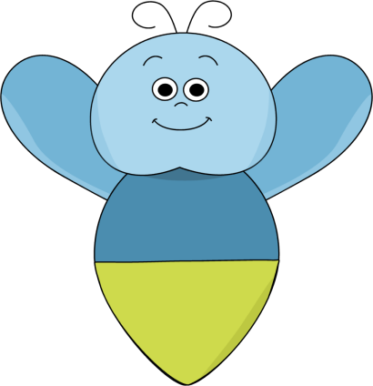 Lightning Bug Clipart - Fire Fly Clipart Transparent (410x424), Png Download