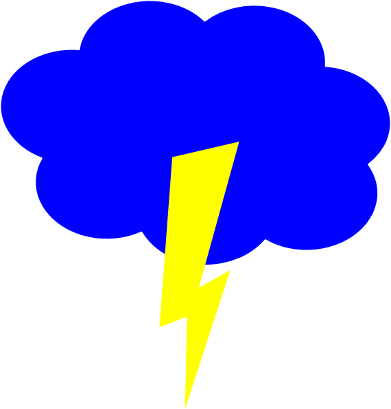 How To Set Use Lightning Cloud Svg Vector (570x595), Png Download