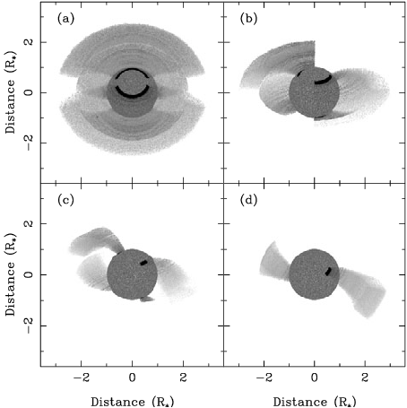 Synthetic Paβ Images Of The Accretion Curtains Models - Circle (454x455), Png Download