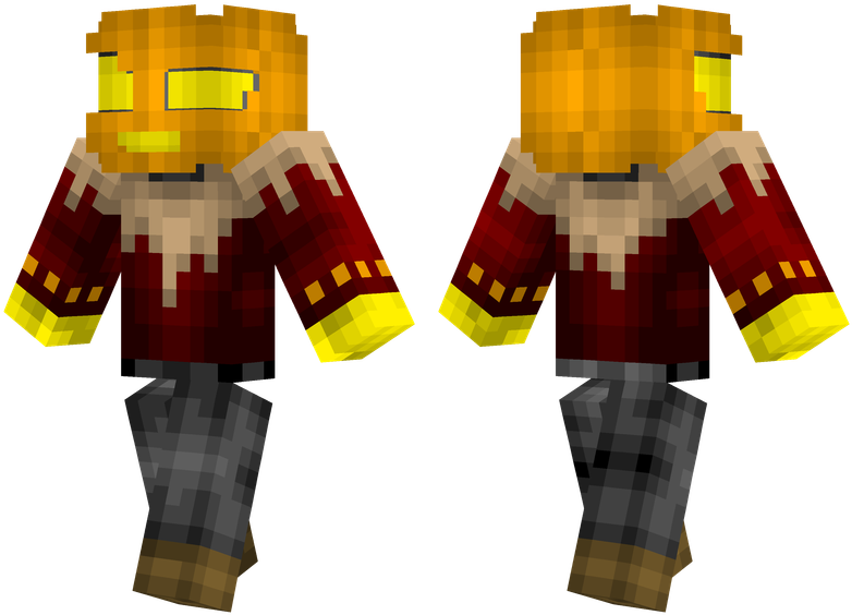 Pumpkin Head - Minecraft Skins Pumpkin (804x576), Png Download