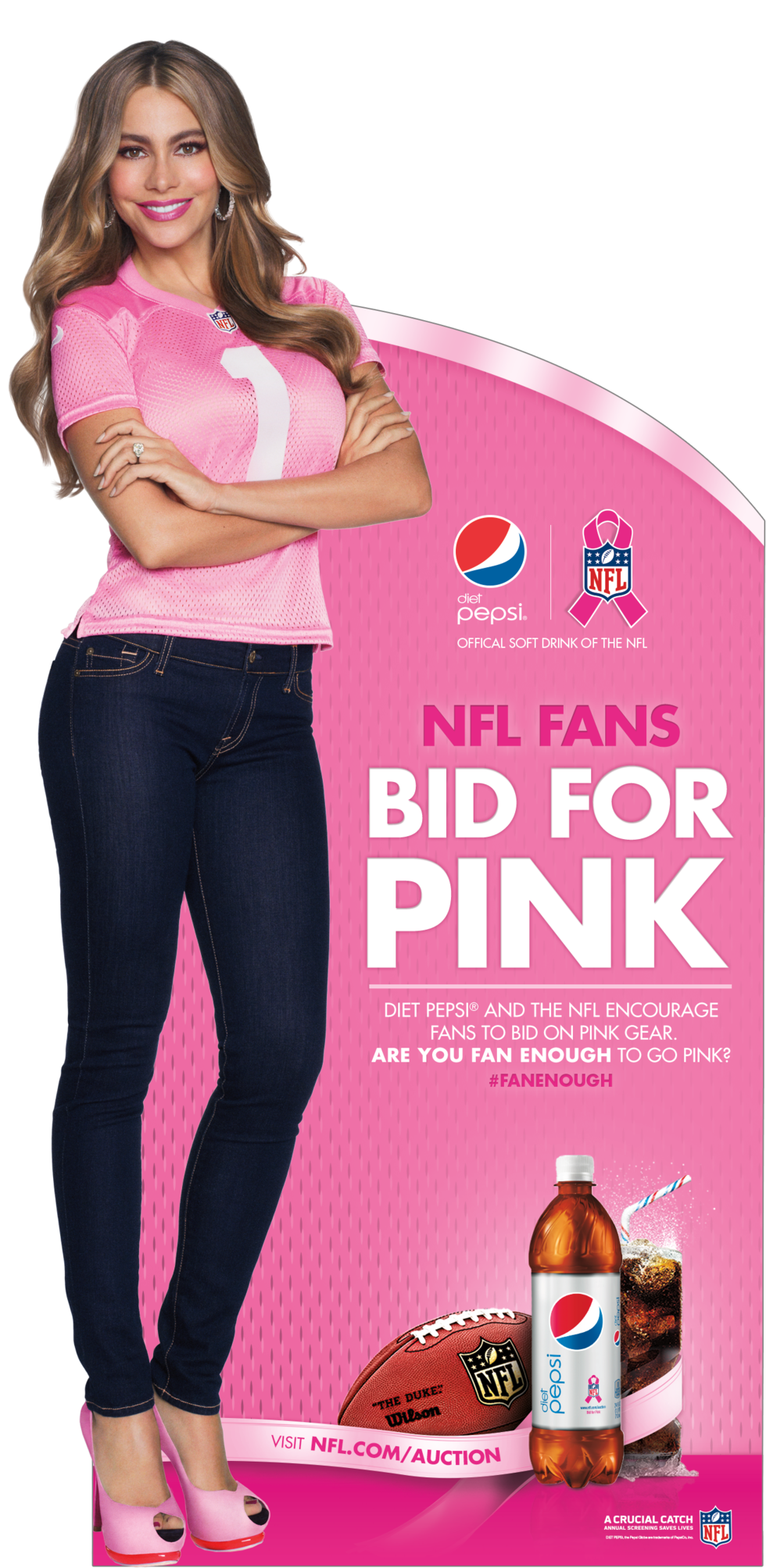 Dp Bc Casestacker New - Nfl Fans Bid For Pink Pepsi (1000x2033), Png Download