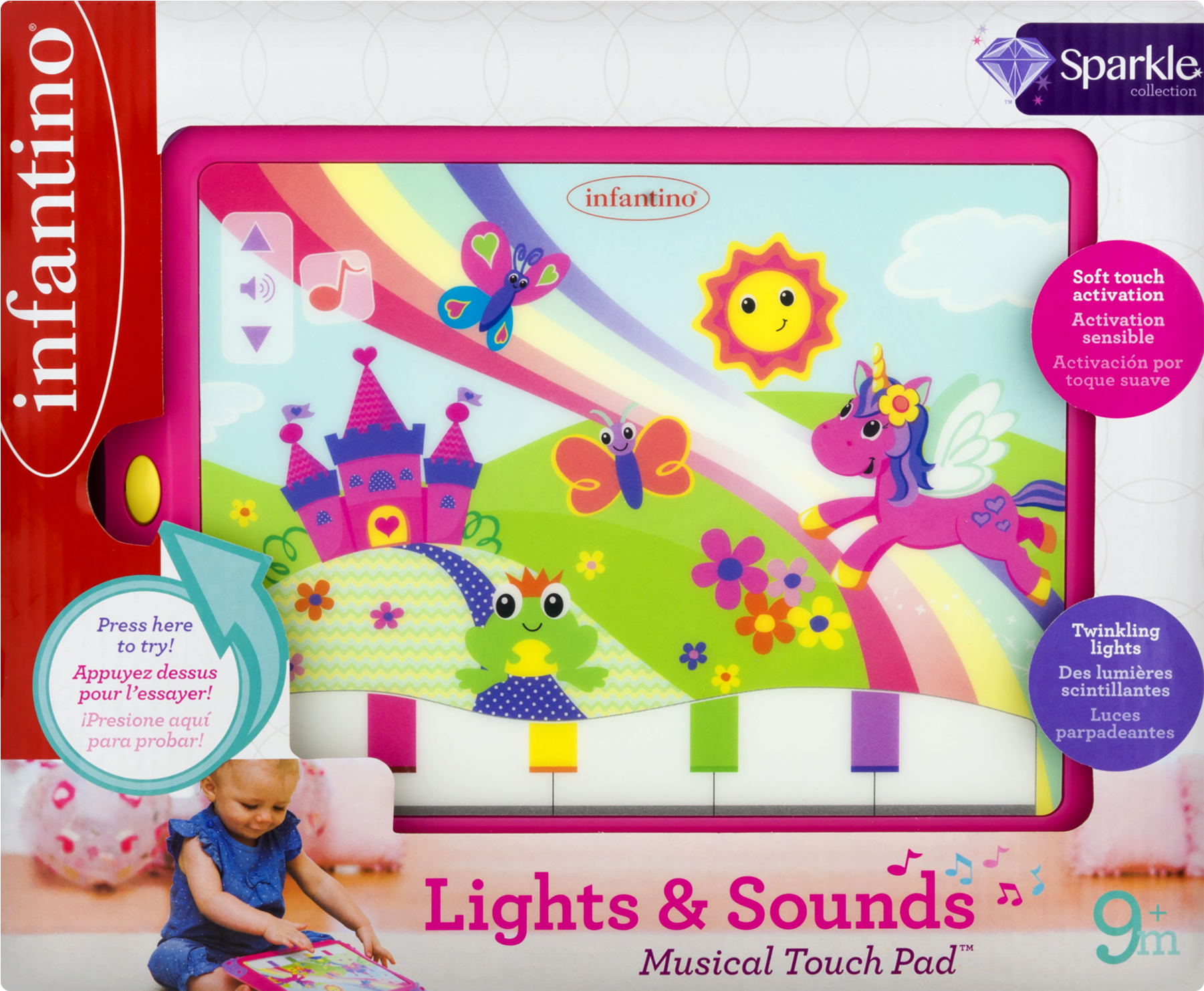 Infantino Sparkle Lights & Sounds Musical Touch (1800x1800), Png Download