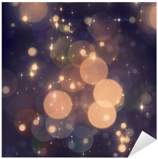 Christmas Sparkle Background With Blured Lights Sticker - Brown Sparkle Background (400x400), Png Download