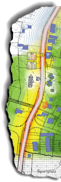 Mapa - Noise Map (203x600), Png Download