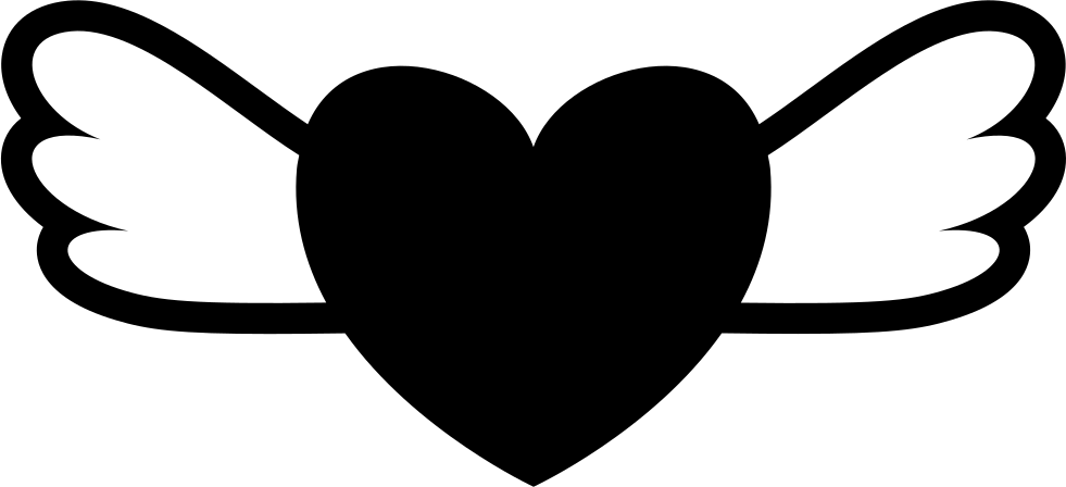 Heart With Wings - Imagenes De Alas De Duki (981x448), Png Download