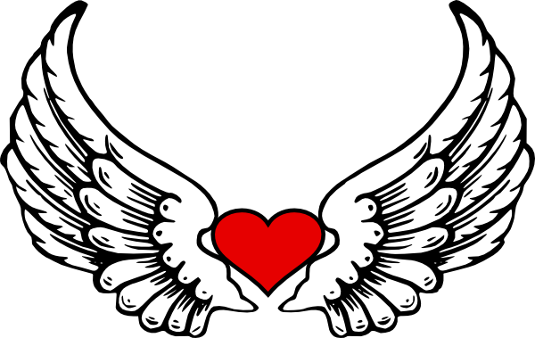 Wings Of Love Photo - Angel Wing Halo Svg (600x379), Png Download