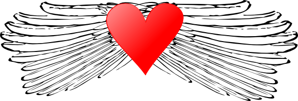 Download Wings N Heart Clipart Png For Web - Clip Art | Transparent PNG ...