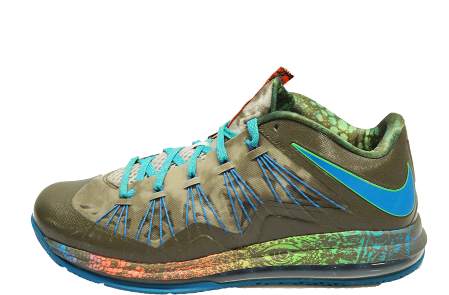 Lebron 10 Low "swamp Thing" - Sneakers (1024x681), Png Download