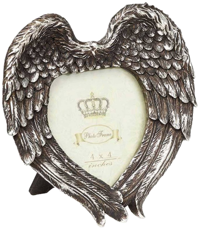 Alchemy Gothic Winged Heart Photo Frame (498x498), Png Download