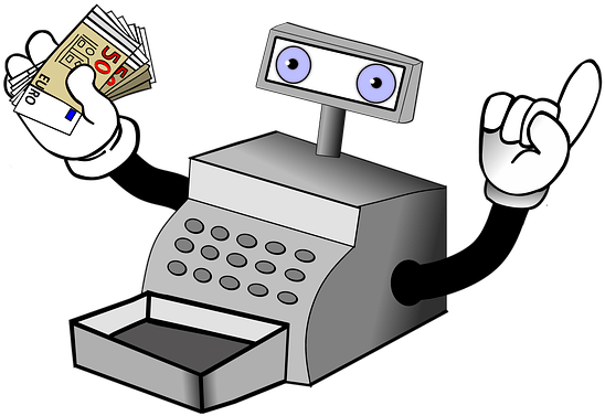 Sharing Is Caring - Cash Register Animasi Png (640x412), Png Download