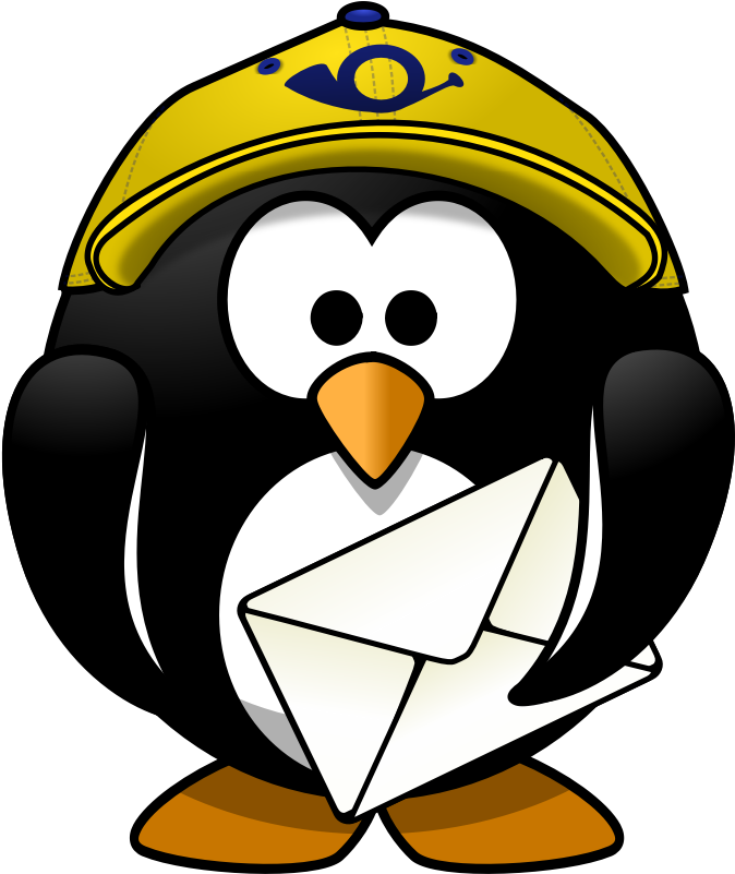 The Penguin In The Snow Cartoon Drawing Comics - Penguin With Chef Hat (630x750), Png Download