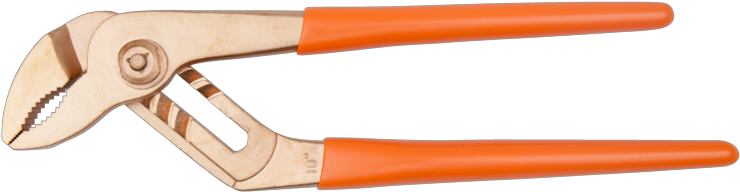 Non Sparking Groove Joint Plier Cu-be - 12" Bahco Non-sparking Groove Joint Plier - Nsb408-300 (800x600), Png Download