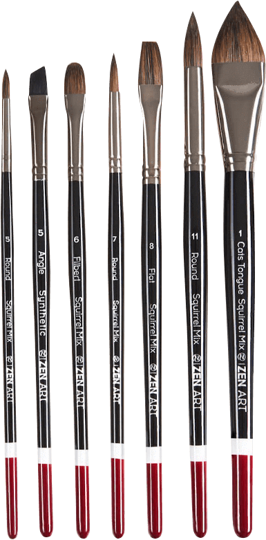 Zenart, Making A Difference In The Art World And Beyond - Makeup Brushes (426x923), Png Download